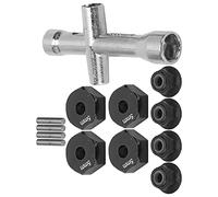Adaptador Hexagonal de Rueda RC, Diseño Premium 12mm 1/10, Trucks Incluidos, Accesorio Esencial para Coches RC, para Competición, Personalización y Regalos