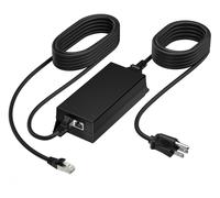 Adaptador HP Poly PoE++ 65W 2.5G con cable CAT6A de 3.66m y cable de alimentación