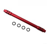 Adaptador Hub 142mm con Anillos de Goma Anti-Vibración | Conversión precisa 12mm a 9mm, bujes QR, instalación rápida sin herramientas especiales(Red)