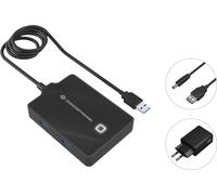 Hub usb 3.0 conceptronic hubbies11b 4 puertos y cable de 90cm con alimentador