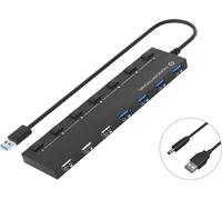 Hub usb 2.0 - 3.0 conceptronic hubbies09 4 puertos 3.0 3 puertos 2.0 con interruptores