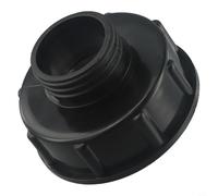 Adaptador IBC de 100 mm a 60 mm, reductor de rosca S100x8 hembra a DN60 DN61 macho, conector de plástico negro para tanque de agua tonelada, conversión sin costuras, fácil