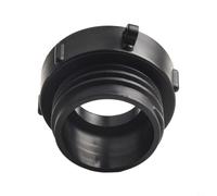 Adaptador IBC de 2 pulgadas de rosca fina a gruesa para tanque contenedor S60x6 | Conector de grifo negro PP con sello para equipos de riego de jardín