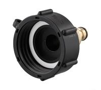 Adaptador IBC S60x6 de 3/4 pulgadas para tanque de almacenamiento de agua de 1000L y lluvia, grifo de salida resistente con inserto de latón, accesorio de riego de jardín (conector de latón)