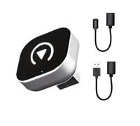 Adaptador Inalámbrico 2 en 1 para Car-Play y Android Auto - Dongle USB para Convertir de Cable a Inalámbrico | Mini Caja Plug and Play con Conexión Automática | Compatible con Coches desde 2016