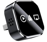 Adaptador inalámbrico CarPlay 3 en 1 para iPhone - Wireless CarPlay + Mirror Link + Plug & Play, Mini & Estable USB/Type-C Car Play, compatible con iOS 10+ y todos los vehículos con cable CarPlay a