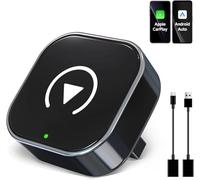 Adaptador inalámbrico CarPlay actualizado 2026, Convierte sin Esfuerzo con Cable a CarPlay inalámbrico, Adecuado para Coches con carplay, Compatible con iPhone iOS 10+ y Android Auto, Adaptador