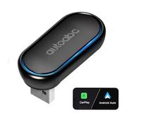 Adaptador inalámbrico CarPlay/Android Auto Mini Plug and Play con rotación de 360 °, dongle USB multicolor para CarPlay/Android Auto con cable OEM después de 2016, convertir con cable a inalámbrico