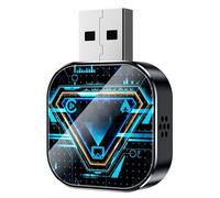 Adaptador Inalámbrico CarPlay/Android Auto/Mirror Link Q1AS - Negro Tech Azul Metal y Vidrio 3 en 1