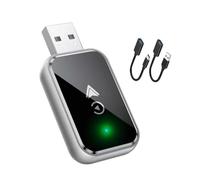 Adaptador Inalámbrico CarPlay para Ferrari 488 Spider 2016 2017 2018 2019 2020, CarPlay Dongle Convierte Cable Inalámbrico, 2 en 1 Plug and Play,C-USB+Type-c Extension Cable