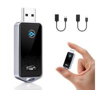 Adaptador inalámbrico CarPlay para iPhone, Wireless CarPlay Dongle Convierte CarPlay con Cable a inalámbrico, Plug&Play Car Play para Coches después de 2015, Compatible con iPhone iOS 10+, USB A/C