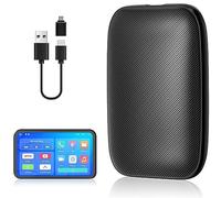 Adaptador inalámbrico CarPlay para radio de coche Bulit en Netflix YouTube, convertir con cable a inalámbrico Apple CarPlay y Android Auto compatible con tarjeta TF Multimedia, Plug & Play