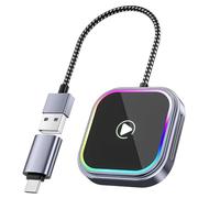 Adaptador Inalámbrico CarPlay para Toyota GR Supra 2020 2021 2022 2023 2024 2025, Convierte CarPlay con Cable a Inalámbrico, Adaptador Bluetooth CarPlay