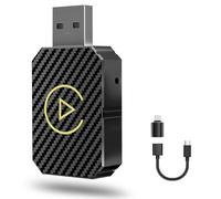 Adaptador inalámbrico CarPlay UK para iPhone - Convertir con cable a inalámbrico, Mini Dongle Plug & Play, reconexión automática 5S, sin latencia, compatible con coches posteriores al iPhone 6+/iOS 10