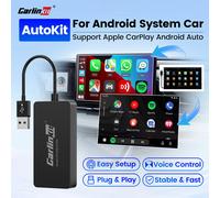 Carlinkit inalámbrico CarPlay Android Auto Dongle inalámbrico pantalla con cable espejo para sistema Wireless CCPA