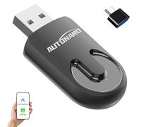 Adaptador inalámbrico CarPlay y Android Auto 2 en 1: compatible con Apple CarPlay, Android Auto, Plug & Play, conexión inalámbrica rápida