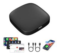 Adaptador inalámbrico CarPlay y Android Auto, Carplay AI Box con soporte para Netflix y YouTube, adaptador Bluetooth para coche, caja mágica para coche, ranura para tarjeta TF, Plug & Play para una