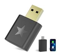 Adaptador Inalámbrico CarPlay y Android Auto, Convierte CarPlay/Android Auto por Cable a Inalámbrico, con Puerto Tipo-C, Plug and Play, para iOS 10+ y Android 10+