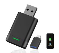 Adaptador inalámbrico Carplay y Android Auto, Convierte el Coche con Cable en inalámbrico,Plug & Play, Sin latencia, Mini y Estable rápido, para Coches con Carplay,Compatible con iOS 10+ & Android 11+