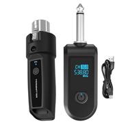 Adaptador Inalámbrico de Micrófono - Receptor Inalámbrico para Micrófono y Altavoz | Adaptador Convertidor de Bajo | para Karaoke, Habla, Actuación, Vloging, Fitness, Guitarra, Y Escenario