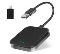Adaptador Inalámbrico Klack para CarPlay y Android Auto - Conexión a la Pantalla Inteligente de tu Coche sin Cables, Automática, Bluetooth 5.0 y Alta Velocidad de 5.8GHz