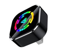 Adaptador inalámbrico para Android Auto y CarPlay 2 en 1 que se convierte con cable a inalámbrico 2025, dongle Plug and Play con baja latencia, conecta para coches iOS10+/Android 11+, color negro