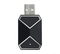 Adaptador inalámbrico para carplay 2 en 1 AI Box Convert con cable a inalámbrico para Android Auto Control de voz para mini Dongle Negro