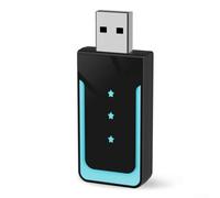 Adaptador inalámbrico para CarPlay y Auto AI Box con control de voz inteligente, dongle USB compacto para vehículos en negro, azul, morado (azul)