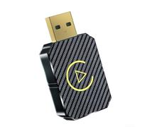 Adaptador inalámbrico para CarPlay y Auto de 2 pulgadas, y Play USB Dongle para sistemas de coche con cable, caja compacta con puerto tipo C para conexión sin costuras, color negro
