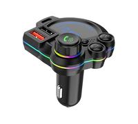 Adaptador inalámbrico para radio de coche, transmisor FM para SUV, camión, RV, Sedan | Supports USB Flash Drive MP3 Player, Fast Charging, Hands-Free Music For Commuting Travel
