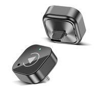 Adaptador inalámbrico USB-C CarPlay y Android Auto, dongle enchufable convierte CarPlay con cable de fábrica/Android Auto a inalámbrico (negro brillante, USB-C)