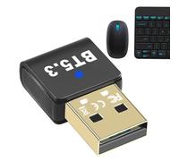 Adaptador inalámbrico USB para computadora | Receptor y transmisor inalámbrico 5.3 | Plug and Play, adaptador USB compatible con transmisión de audio de alta definición