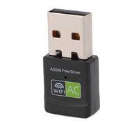 Adaptador Inalámbrico USB, Receptor Externo de Red Inalámbrica 11AC 2,4/5Ghz de Banda Dual de 600Mbps, Chipset 802.11ac RTL8811CU para Computadoras Portátiles de Escritorio IPTV