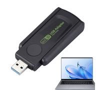 Adaptador inalámbrico USB WiFi,Adaptador de Red inalámbrico | Tarjeta de Red de Internet para computadora portátil de Doble Banda,Receptor de Red Inalámbrica, Adaptador de 600Mbps, Plug and Play