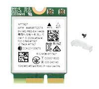 Adaptador inalámbrico WiFi de 7 tarjetas MT7927 Tri-Band 802.11be, 2.4/5/6GHz, BT 5.4, M.2 Key E para PC, portátil, Windows 11, compatible con Intel y AMD