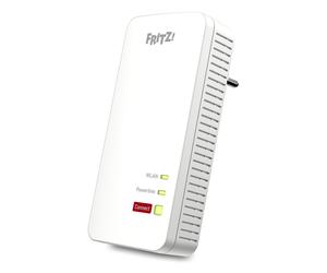 Adaptador individual FRITZ!Powerline 1240 AX WLAN Conexión estable a través de la línea eléctrica, hasta 1.200 Mbit/s, 2 puertos LAN Gigabit