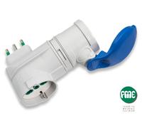 Adaptador Industrial Con Enchufe Y Toma 10/16A Italiana Y Toma CEE 16A 924500