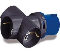Adaptador SP CEE 2PT Pr 3 x 2PT + SK Rosi [Rosi]