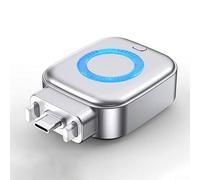 Adaptador inteligente de carga de parada automática, chip inteligente integrado con detección de carga completa y función de protección completa del dispositivo (gris)