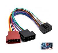 Adaptador ISO para Radio de Coche Pioneer, Conector IOS Kenwood jvc Cable de Conexión para Autorradio Estéreo Arnés de Cableado para Altavoces y Alimentación, Instalación Plug and Play