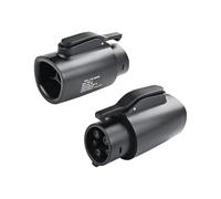 Adaptador J1772, convertidor de cargador EV de alta corriente de 80 A, enchufe de carga de CA tipo 1. Compatible con Tesla Model S/3/X/Y for utilizar estaciones de carga públicas J1772