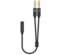 Adaptador Jack 3.5mm Mic/Auriculares (25cm) - AISENS