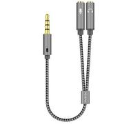 Adaptador Jack 3.5mm Mic/Auriculares (25cm) - AISENS