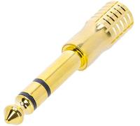 Adaptador jack 6,3 macho st a jack 3,5 hembra st dorado adam k4amf3jm3