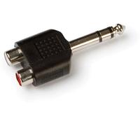 Adaptador Jack 63mm Macho Estéreo a 2 RCA Hembra - FONESTAR