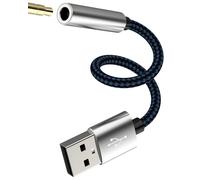 Adaptador Jack USB para audio externo PC PS5 Cable Aux Auriculares de 3,5 mm Auriculares Convertidor 3,5 mm Micrófono Coche de para iPhone Laptop compatible con Samsung NSBZHJ-3.5