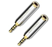 Adaptador Jack Vention VAB-S02/ Jack 2.5 Macho - Jack 3.5 Hembra/ Plata