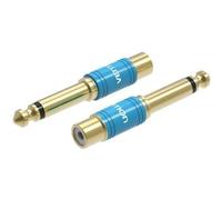 Adaptador Jack Vention VDD-C03/ RCA Hembra - Jack 6.5 Macho/ Azul