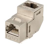 Adaptador Keystone RJ45 Cat.6A FTP hembra a hembra en ángulo 90º