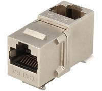 Adaptador Keystone RJ45 Cat.6A FTP hembra a hembra en ángulo 90º